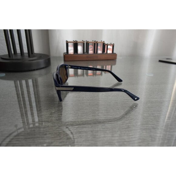 CARTIER SANTOS DE CARTIER RECTANGULAR BLUE SUNGLASSES NEW 100% GENUINE MSRP $775 - Picture 4 of 10